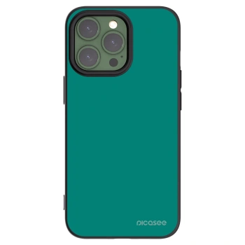 Picasee silikonový černý obal pro Apple iPhone 13 Pro - Emerald Mist