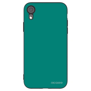 Picasee silikonový černý obal pro Apple iPhone XR - Emerald Mist