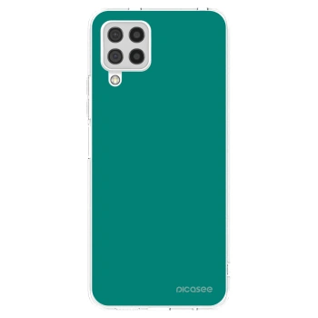 Picasee silikonový průhledný obal pro Samsung Galaxy A22 A225F 4G - Emerald Mist