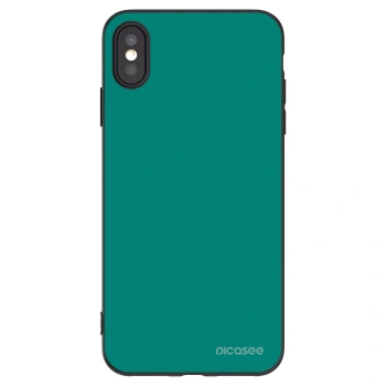 Picasee silikonový černý obal pro Apple iPhone XS Max - Emerald Mist