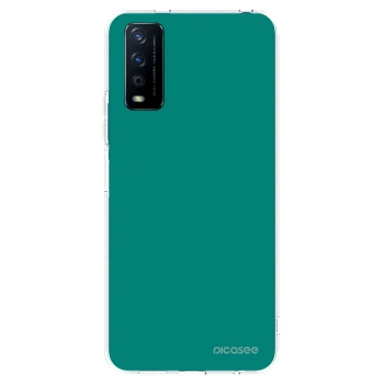 Picasee silikonový průhledný obal pro Vivo Y11s - Emerald Mist