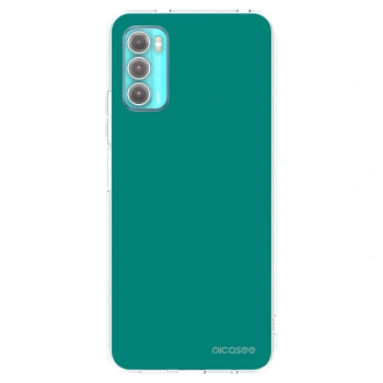 Picasee silikonový průhledný obal pro Motorola Moto G60 - Emerald Mist