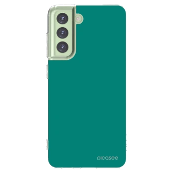 Picasee silikonový průhledný obal pro Samsung Galaxy S21 FE 5G - Emerald Mist