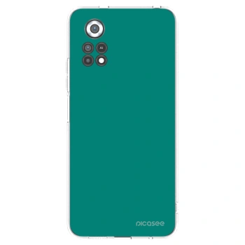 Picasee silikonový průhledný obal pro Xiaomi Poco X4 Pro 5G - Emerald Mist