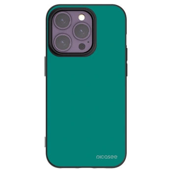 Picasee silikonový černý obal pro Apple iPhone 14 Pro - Emerald Mist