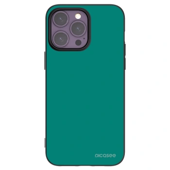 Picasee silikonový černý obal pro Apple iPhone 14 Pro Max - Emerald Mist