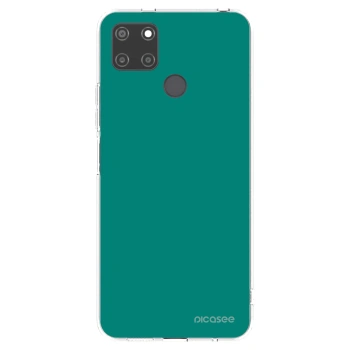 Picasee silikonový průhledný obal pro Realme C21Y - Emerald Mist