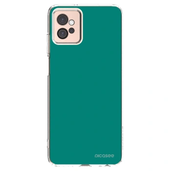 Picasee silikonový průhledný obal pro Motorola Moto G32 - Emerald Mist