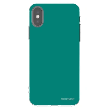 Picasee silikonový průhledný obal pro Apple iPhone X/XS - Emerald Mist