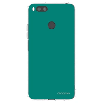 Picasee silikonový průhledný obal pro Xiaomi Redmi A1 - Emerald Mist