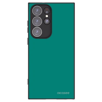 Picasee silikonový černý obal pro Samsung Galaxy S23 Ultra 5G - Emerald Mist