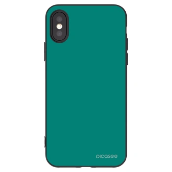 Picasee silikonový černý obal pro Apple iPhone X/XS - Emerald Mist