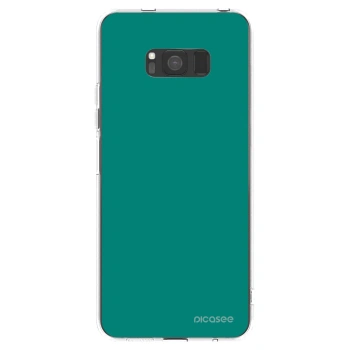 Picasee silikonový průhledný obal pro Samsung Galaxy S8 G950F - Emerald Mist