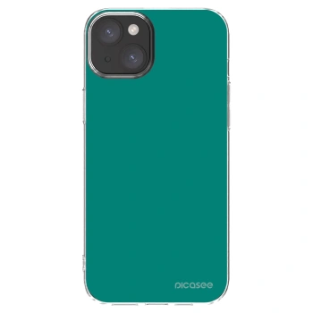 Picasee silikonový průhledný obal pro Apple iPhone 15 Plus - Emerald Mist