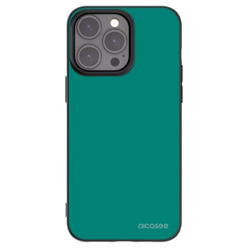 Picasee silikonový černý obal pro Apple iPhone 15 Pro Max - Emerald Mist