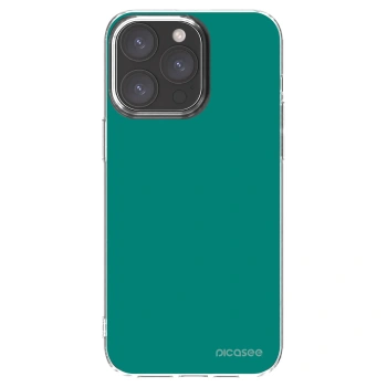 Picasee silikonový průhledný obal pro Apple iPhone 15 Pro Max - Emerald Mist