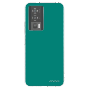 Picasee silikonový průhledný obal pro Xiaomi Poco F5 Pro 5G - Emerald Mist