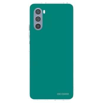 Picasee silikonový průhledný obal pro Motorola Moto G62 - Emerald Mist