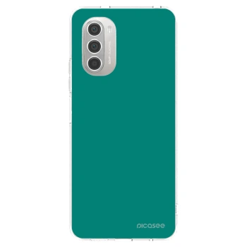 Picasee silikonový průhledný obal pro Motorola Moto G51 - Emerald Mist