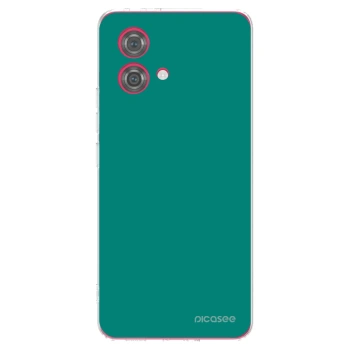 Picasee silikonový průhledný obal pro Motorola Moto G84 5G - Emerald Mist