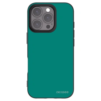 Picasee silikonový černý obal pro Apple iPhone 16 Pro - Emerald Mist