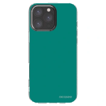 Picasee silikonový průhledný obal pro Apple iPhone 16 Pro Max - Emerald Mist