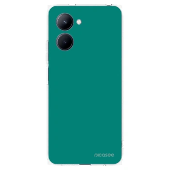 Picasee silikonový průhledný obal pro Realme C33 (2023) - Emerald Mist