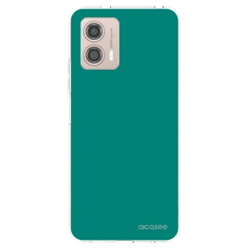 Picasee silikonový průhledný obal pro Motorola Moto G53 5G - Emerald Mist