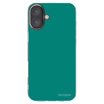Picasee silikonový průhledný obal pro Apple iPhone 16 Plus - Emerald Mist