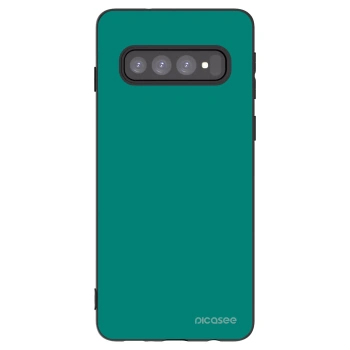 Picasee silikonový černý obal pro Samsung Galaxy S10 G973 - Emerald Mist