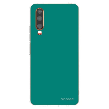 Picasee silikonový průhledný obal pro Huawei P30 - Emerald Mist