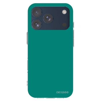 Picasee silikonový průhledný obal pro Apple iPhone 17 Pro - Emerald Mist
