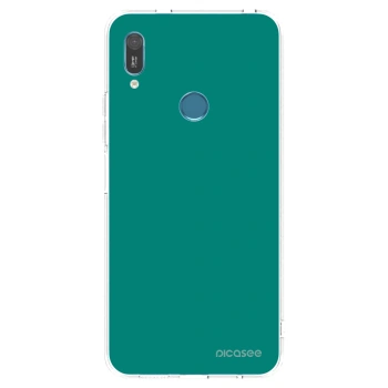 Picasee silikonový průhledný obal pro Huawei Y6 2019 - Emerald Mist
