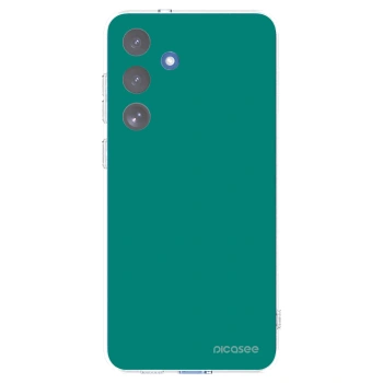 Picasee silikonový průhledný obal pro Samsung Galaxy S25 FE 5G - Emerald Mist