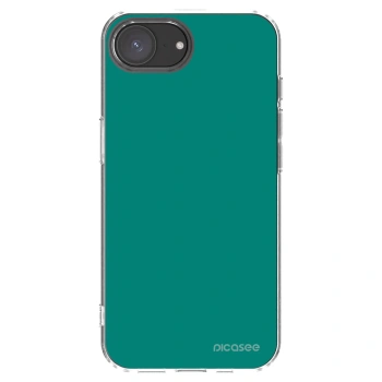 Picasee silikonový průhledný obal pro Apple iPhone 17e - Emerald Mist