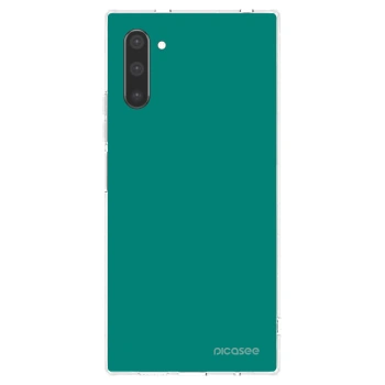 Picasee silikonový průhledný obal pro Samsung Galaxy Note 10 N970F - Emerald Mist
