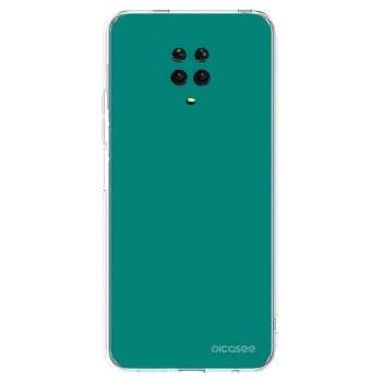 Picasee silikonový průhledný obal pro Xiaomi Redmi Note 9 Pro - Emerald Mist