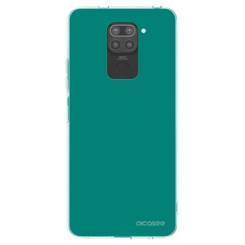 Picasee silikonový černý obal pro Xiaomi Redmi Note 9 - Emerald Mist