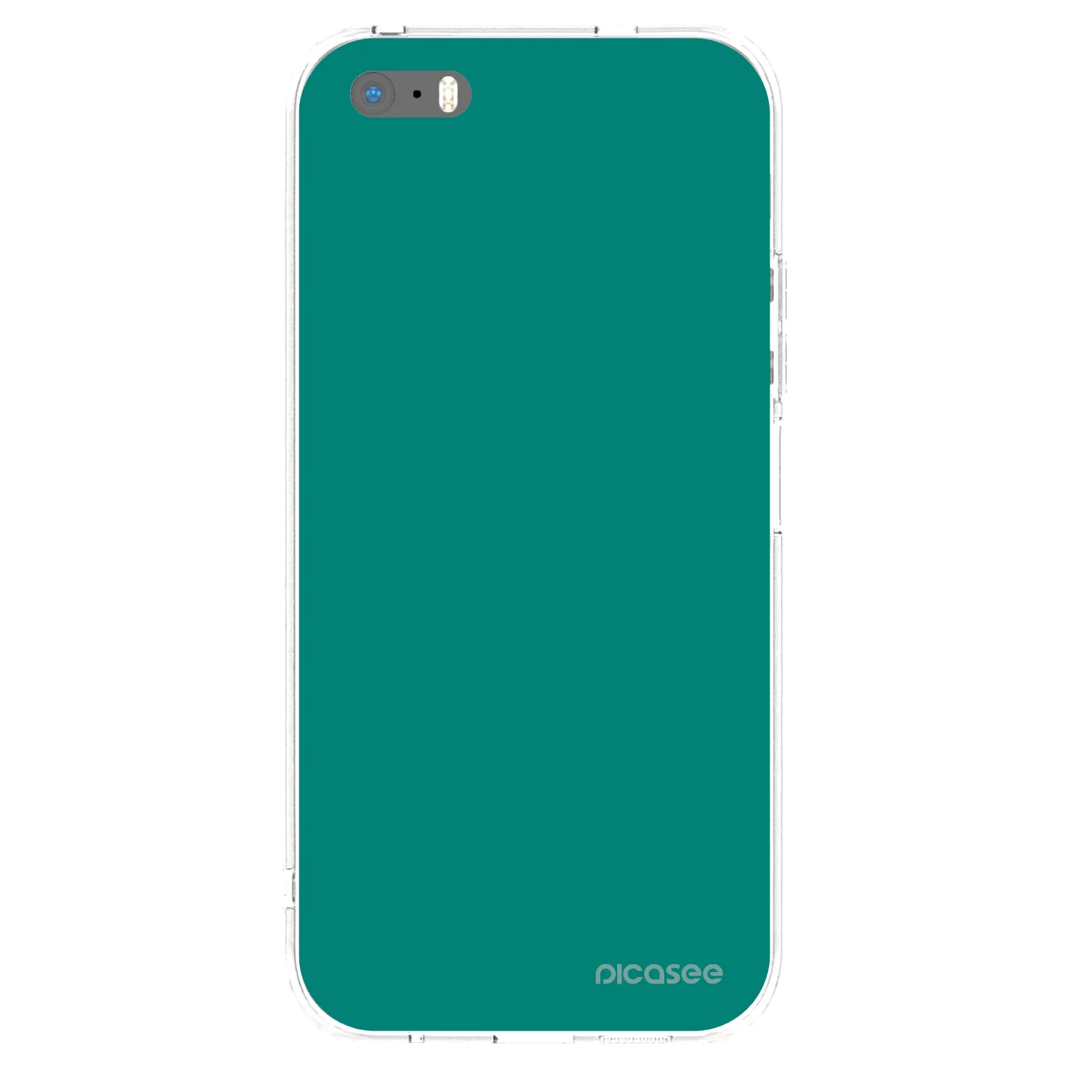 Picasee silikonový průhledný obal pro Apple iPhone 5/5S/SE - Emerald Mist