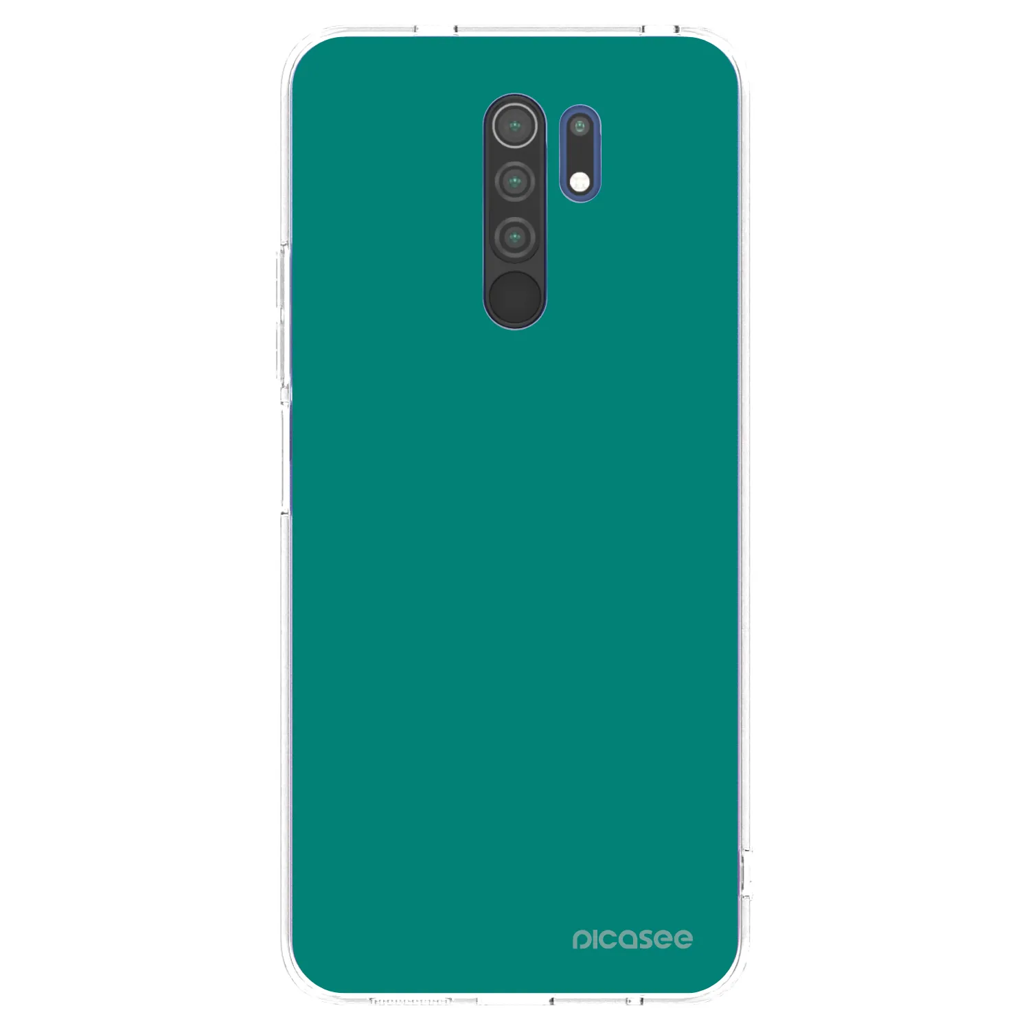 Picasee silikonový průhledný obal pro Xiaomi Redmi 9 - Emerald Mist