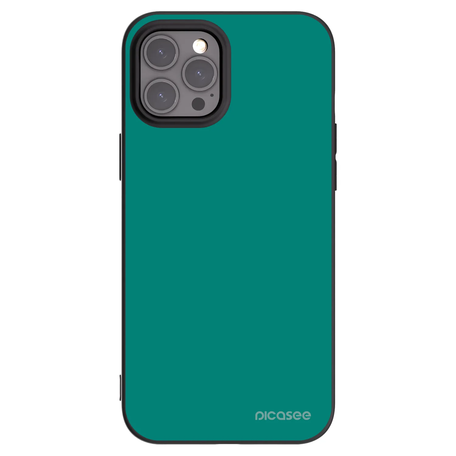 Picasee silikonový černý obal pro Apple iPhone 12 Pro Max - Emerald Mist