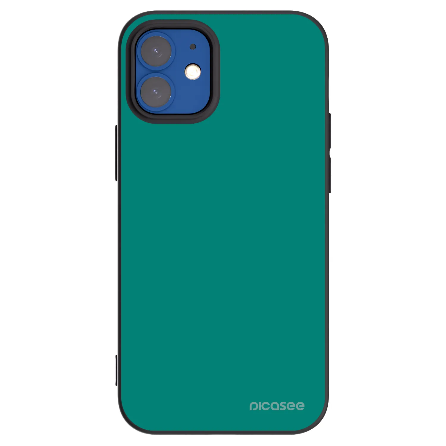 Picasee silikonový černý obal pro Apple iPhone 12 mini - Emerald Mist