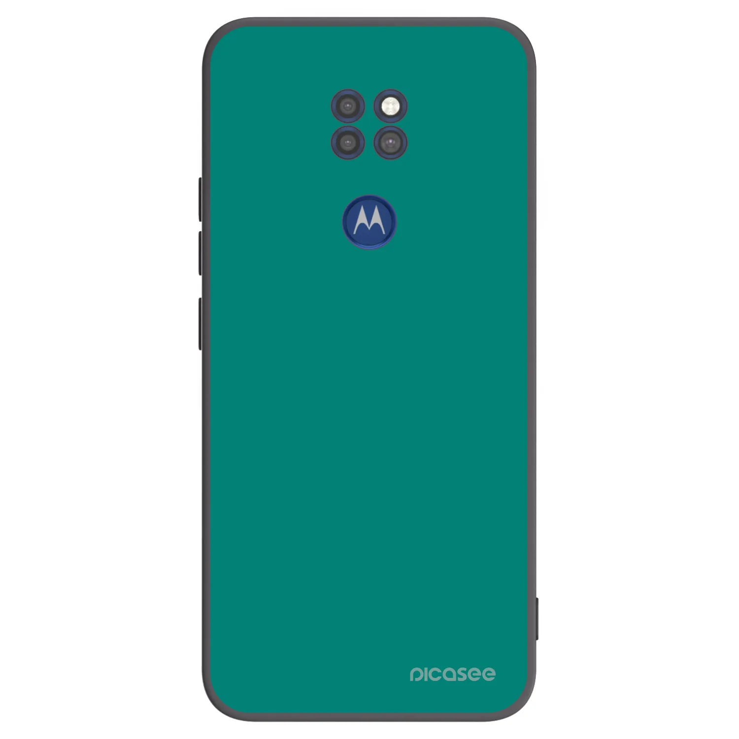 Picasee silikonový černý obal pro Motorola Moto G9 Play - Emerald Mist