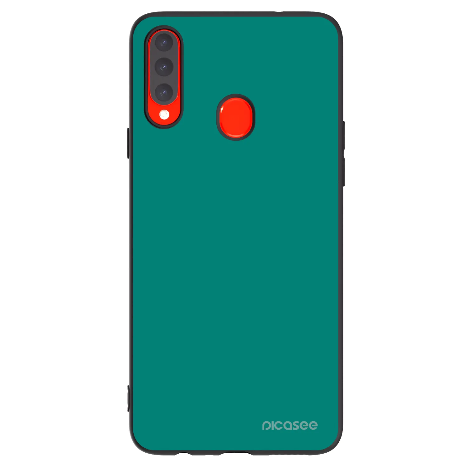 Picasee silikonový černý obal pro Samsung Galaxy A20s - Emerald Mist