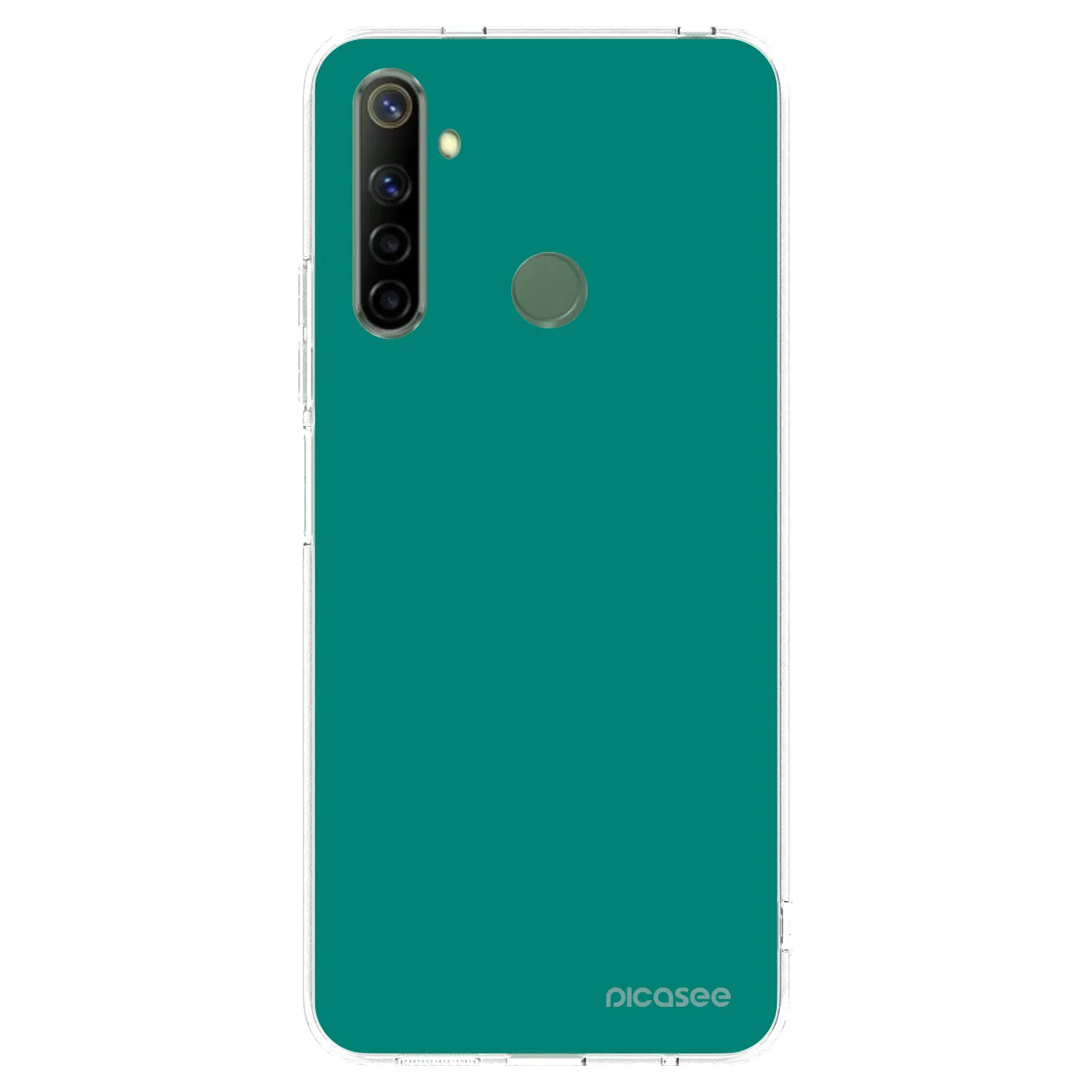 Picasee silikonový průhledný obal pro Realme 6i - Emerald Mist