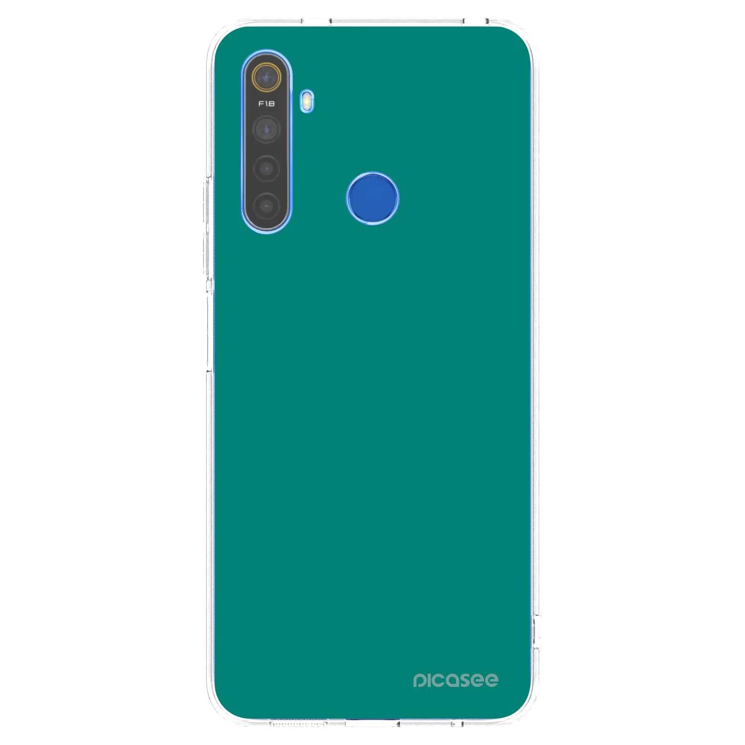 Picasee silikonový průhledný obal pro Realme 5 - Emerald Mist