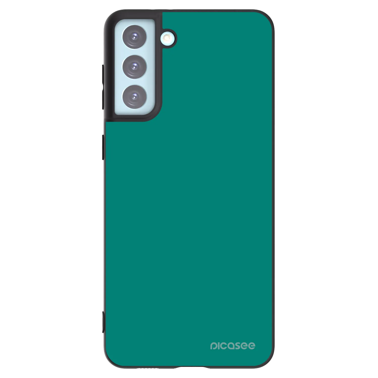 Picasee silikonový černý obal pro Samsung Galaxy S21+ 5G G996F - Emerald Mist