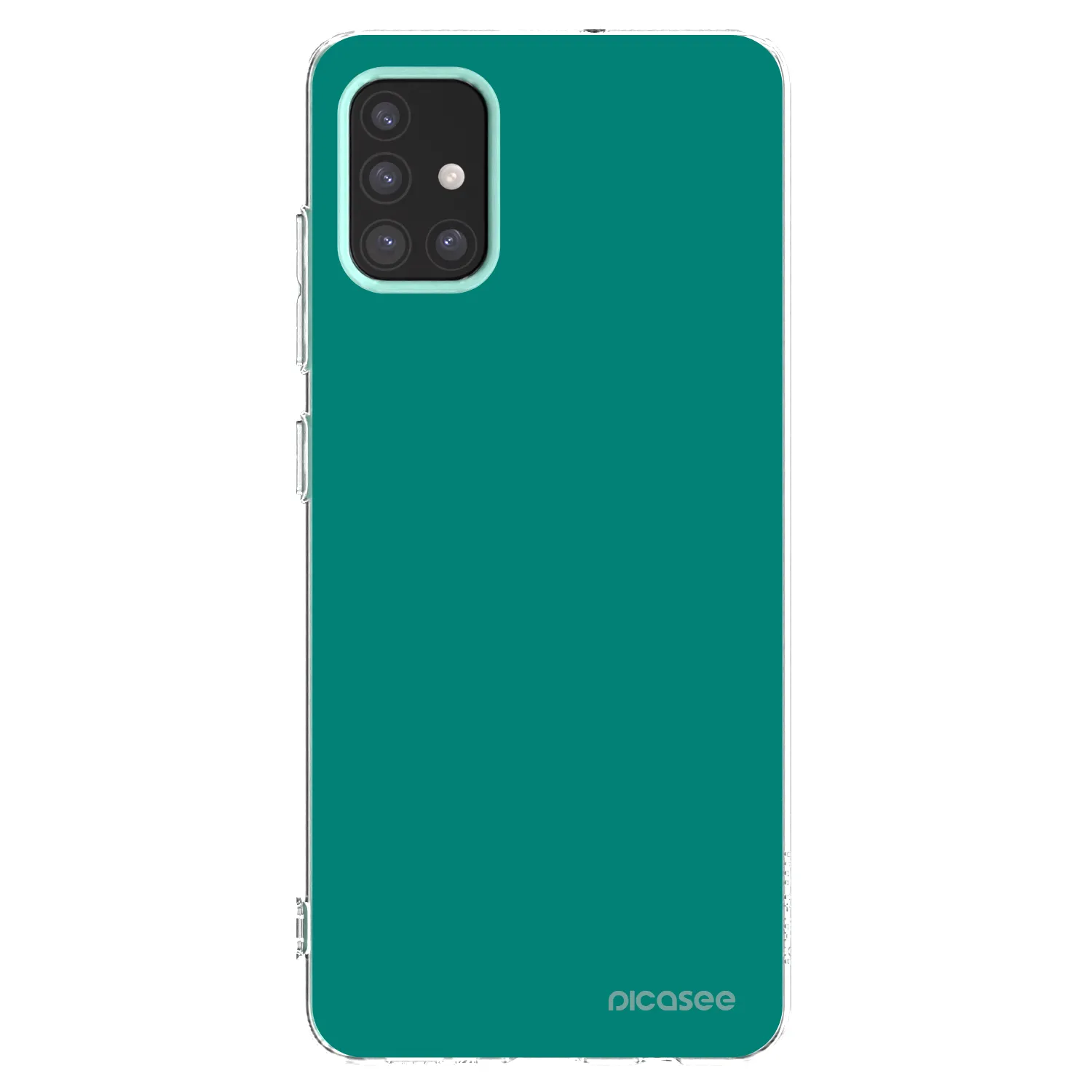 Picasee silikonový průhledný obal pro Samsung Galaxy M31s - Emerald Mist