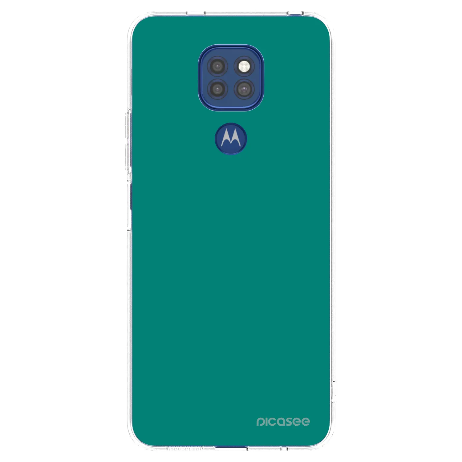 Picasee silikonový průhledný obal pro Motorola Moto G9 Play - Emerald Mist