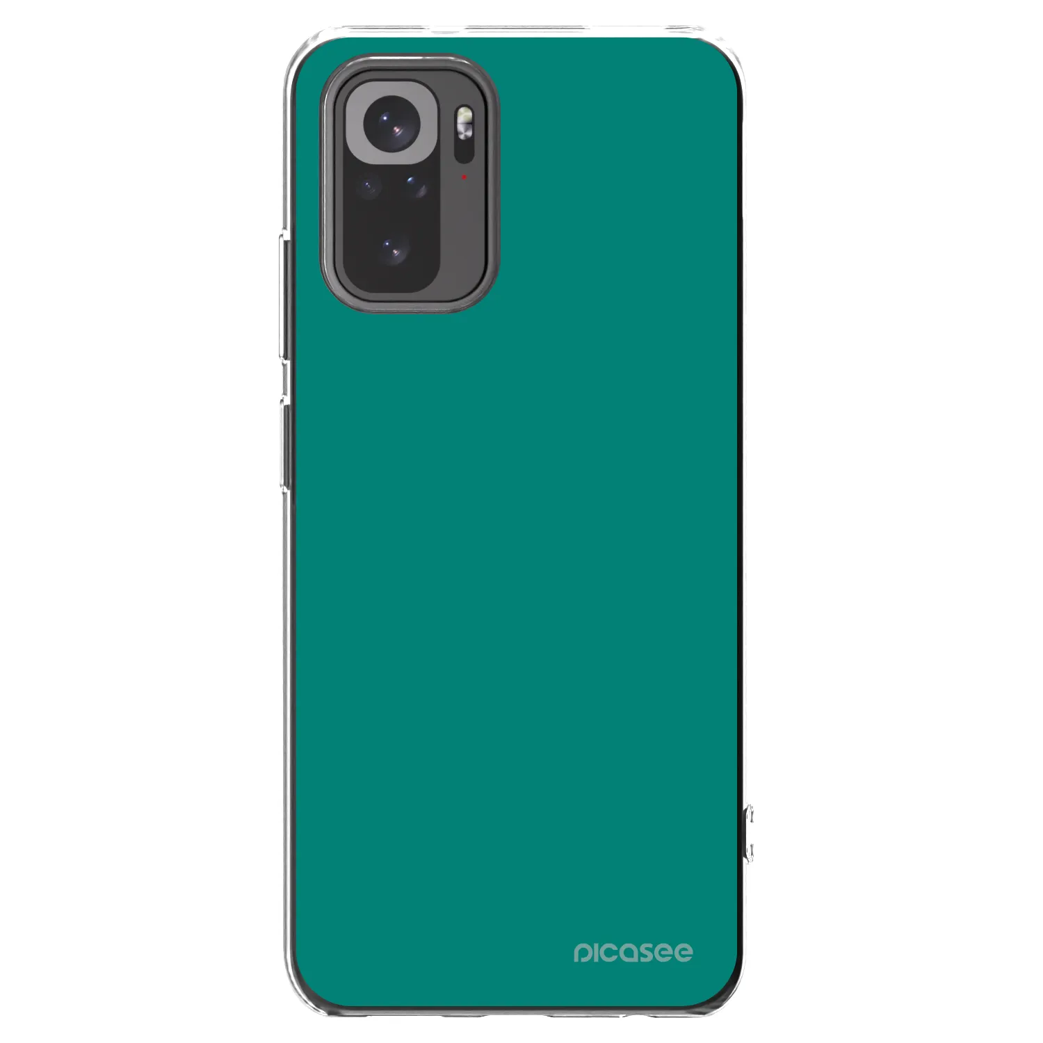 Picasee silikonový průhledný obal pro Xiaomi Redmi Note 10 - Emerald Mist